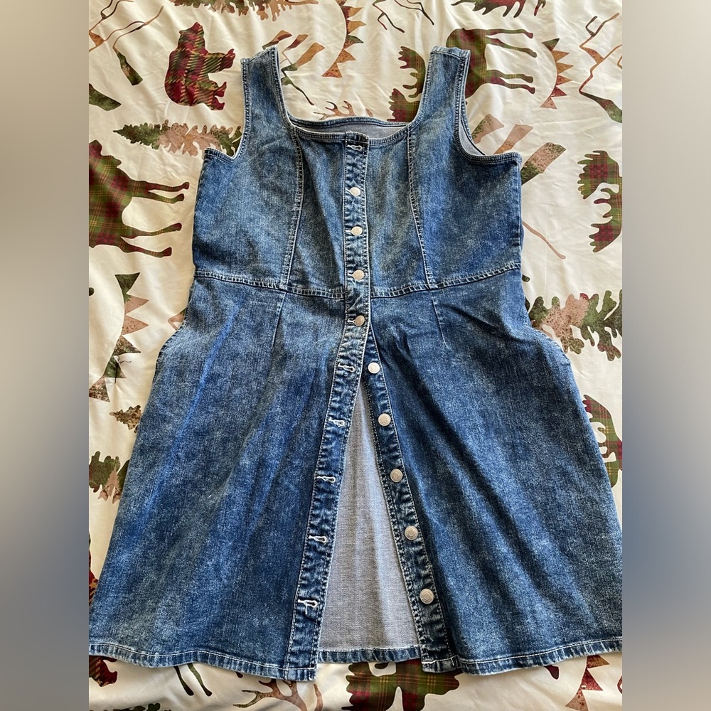 Vintage Jordache button down Denim Dress